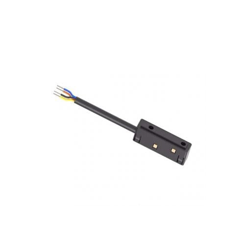 Conector pentru Sina Magnetica Incastrata, Negru