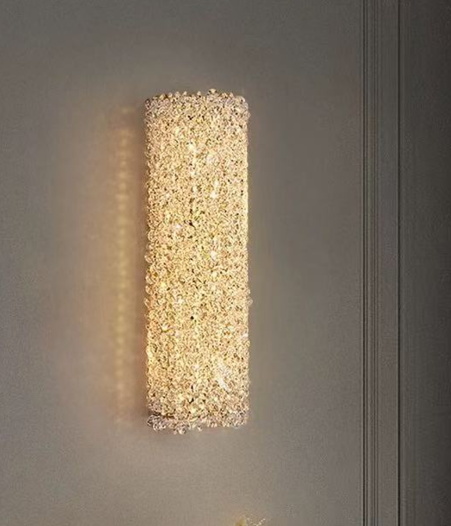 Aplica LED RFAN, Model H98023-H400, Textura Cristal, 3 Tipuri De Lumina, 16W, Auriu