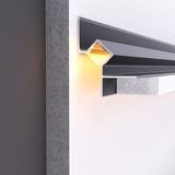 Profil LED Scafa Shadow Gap, 2m, Negru