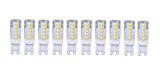 Set 10 x Becuri LED RFAN, G9, Lumina Calda, 3000K, 5W