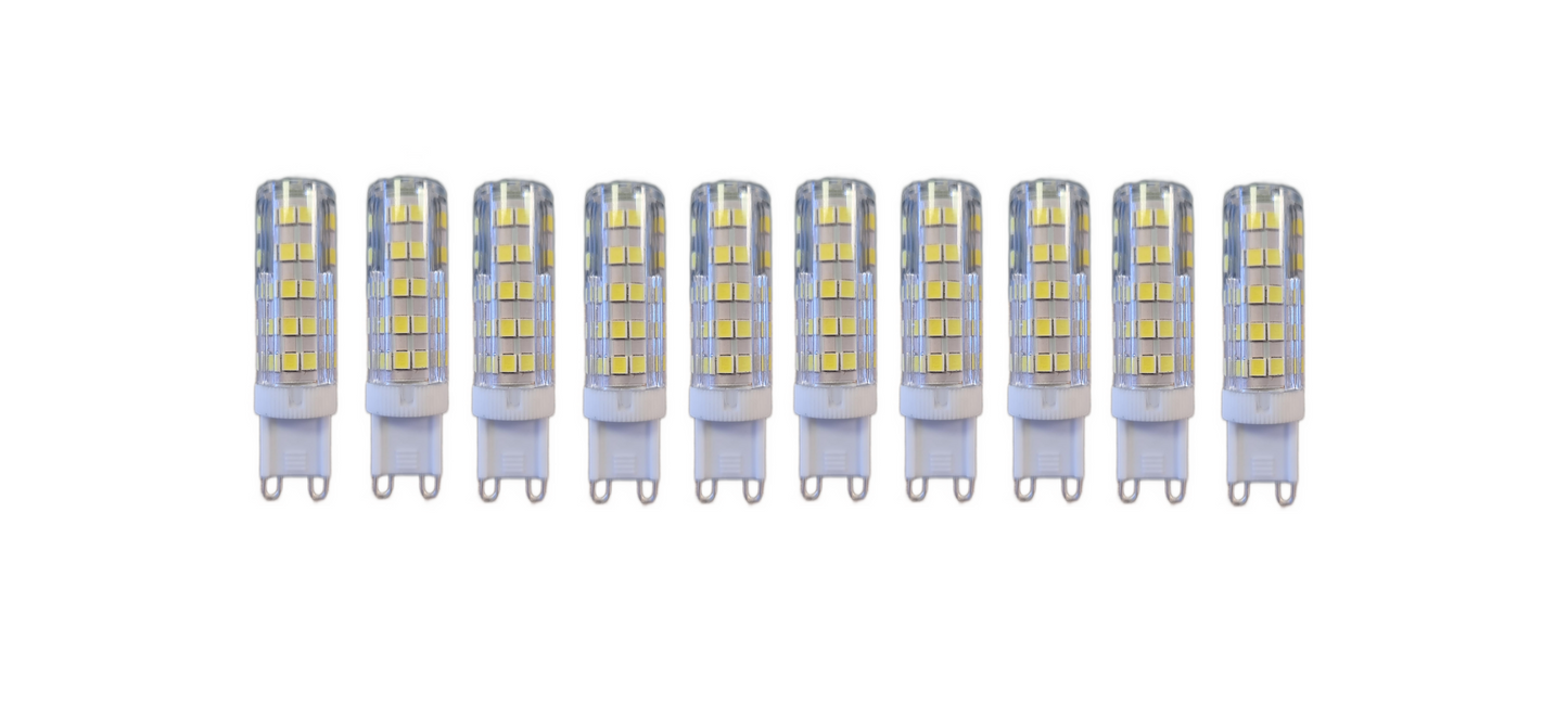 Set 10 x Becuri LED RFAN, G9, Lumina Neutra, 4000K, 7W