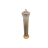 Stalp Iluminat Exterior RFAN, Model E239012, Material Aluminiu, 1 x E27, IP65, Auriu