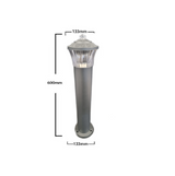 Stalp Iluminat Exterior RFAN, Model E239011, Material Aluminiu, 1 x E27, IP65, Negru