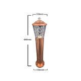 Stalp Iluminat Exterior RFAN, Model E239013, Material Aluminiu, 1 x E27, IP65, Maro