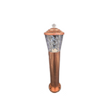 Stalp Iluminat Exterior RFAN, Model E239013, Material Aluminiu, 1 x E27, IP65, Maro