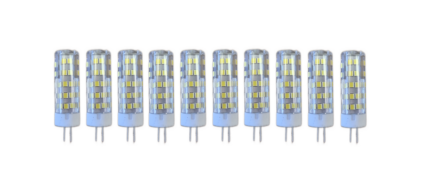 Set 10 x Becuri LED RFAN, G4, Lumina Rece, 6000K, 7W, 220V