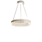 Lustra LED Tip Pendul RFAN, Model 1437WH, Cu Telecomanda, 3 Tipuri De Lumina, Inaltime Reglabila, 146W, Alb