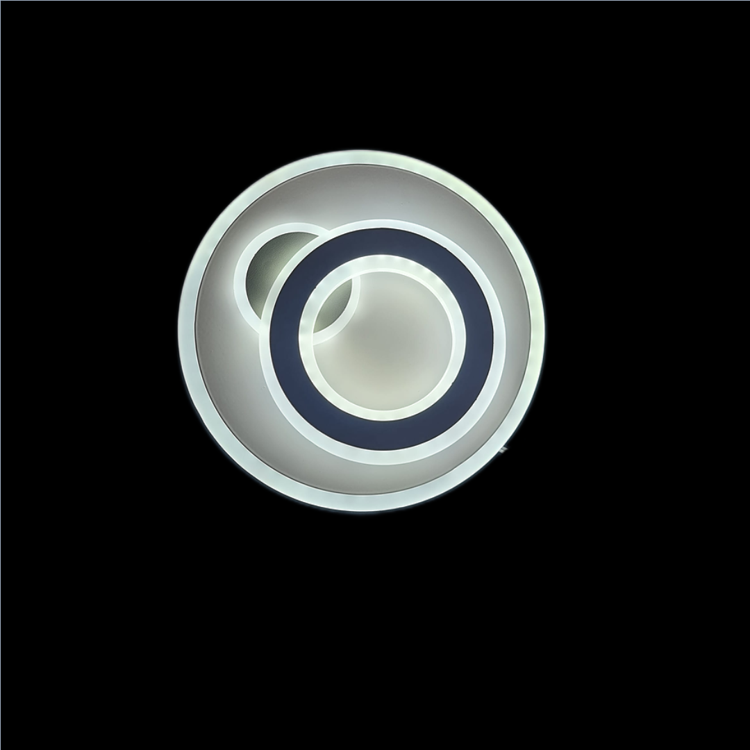 Lustra LED RFAN, Model 7813-2, 3 Tipuri de Lumina, 50W, Alb
