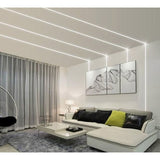 Profil LED Incastrat, Finisaj Glet, Lungime 3m, Latime 1.5 cm