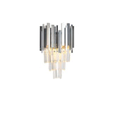 Aplica RFAN, Model WL339/2W, Textura Cristal, Metal, 2 X E14, Argintiu