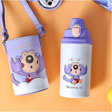 Termos Copii Cu Husa, Pai si Cana, BeddyBear, Scorpion, 580 ml, Mov