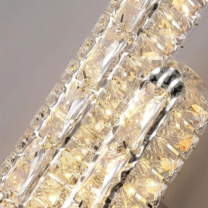 Aplica LED RFAN, Model B7156, Textura Cristal, 3 Tipuri De Lumina, 10W, Auriu