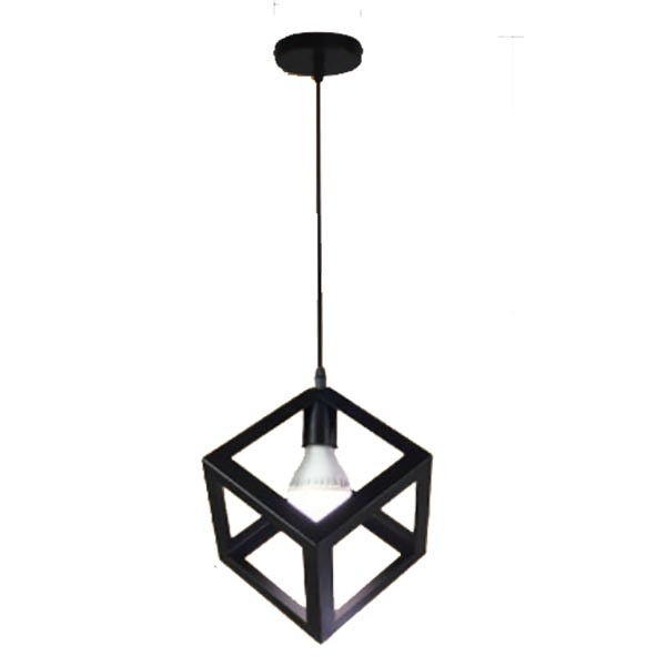 Lustra Pendul RFAN, Model 2182(1), E27, Inaltime Reglabila, Metalica, 102 cm, Negru