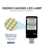 Proiector LED Stradal, Rezistent la Apa IP65, cu Panou Solar, 100W, cu Telecomanda