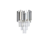 Aplica RFAN, Model WL339/2W, Textura Cristal, Metal, 2 X E14, Argintiu