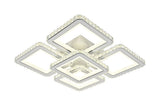 Lustra LED RFAN, Model R9004/4+1, cu Telecomanda, 3 Tipuri de Lumina, Intensitate Reglabila, 240W, Alb