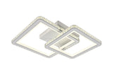 Lustra LED RFAN, Model R9005/1+1, cu Telecomanda, 3 Tipuri de Lumina, Intensitate Reglabila, 146W, Alb