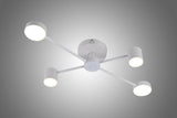Lustra LED RFAN, Model R9029-4, cu Telecomanda, 3 Tipuri de Lumina, Intensitate Reglabila, 48W, Alb