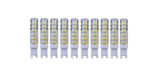 Set 10 x Becuri LED RFAN, G9, Lumina Calda, 3000K, 9W