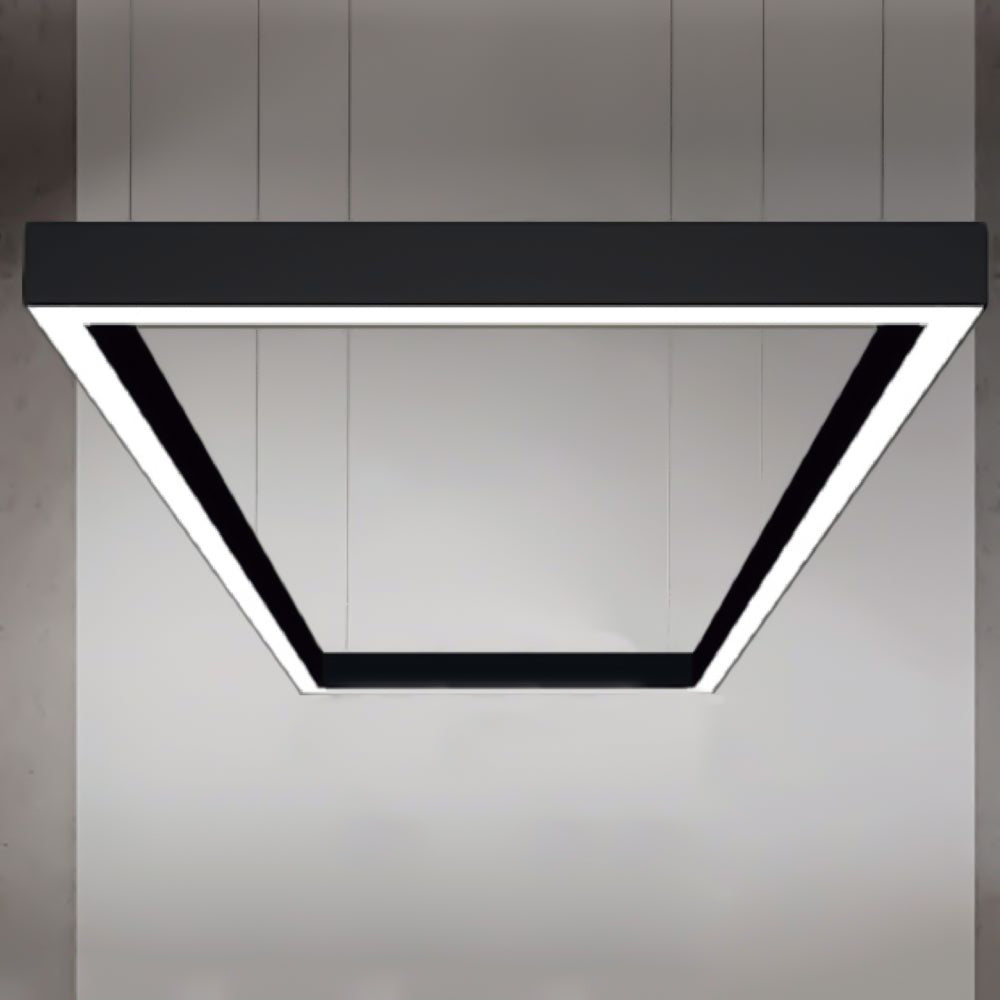 Corp LED Liniar RFAN, Interconectabil, Suspendat, 3 Tipuri De Lumina, 50W, Negru
