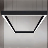 Corp LED Liniar RFAN, Interconectabil, Suspendat, 3 Tipuri De Lumina, 50W, Negru