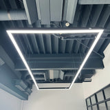 Corp LED Liniar RFAN, Interconectabil, Suspendat, 3 Tipuri De Lumina, 50W, Negru