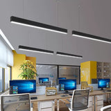 Corp LED Liniar RFAN, Interconectabil, Suspendat, 3 Tipuri De Lumina, 50W, Negru